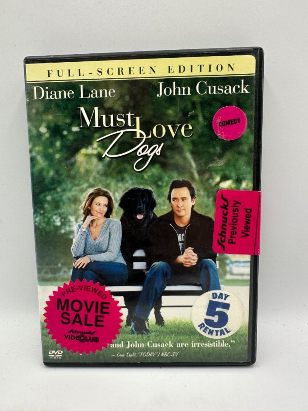Must Love Dogs Full Screen Diane Lane John Cusack 2005 Warner Bros Comedy DVD